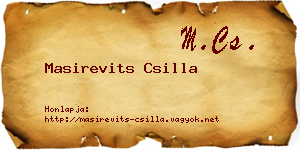 Masirevits Csilla névjegykártya